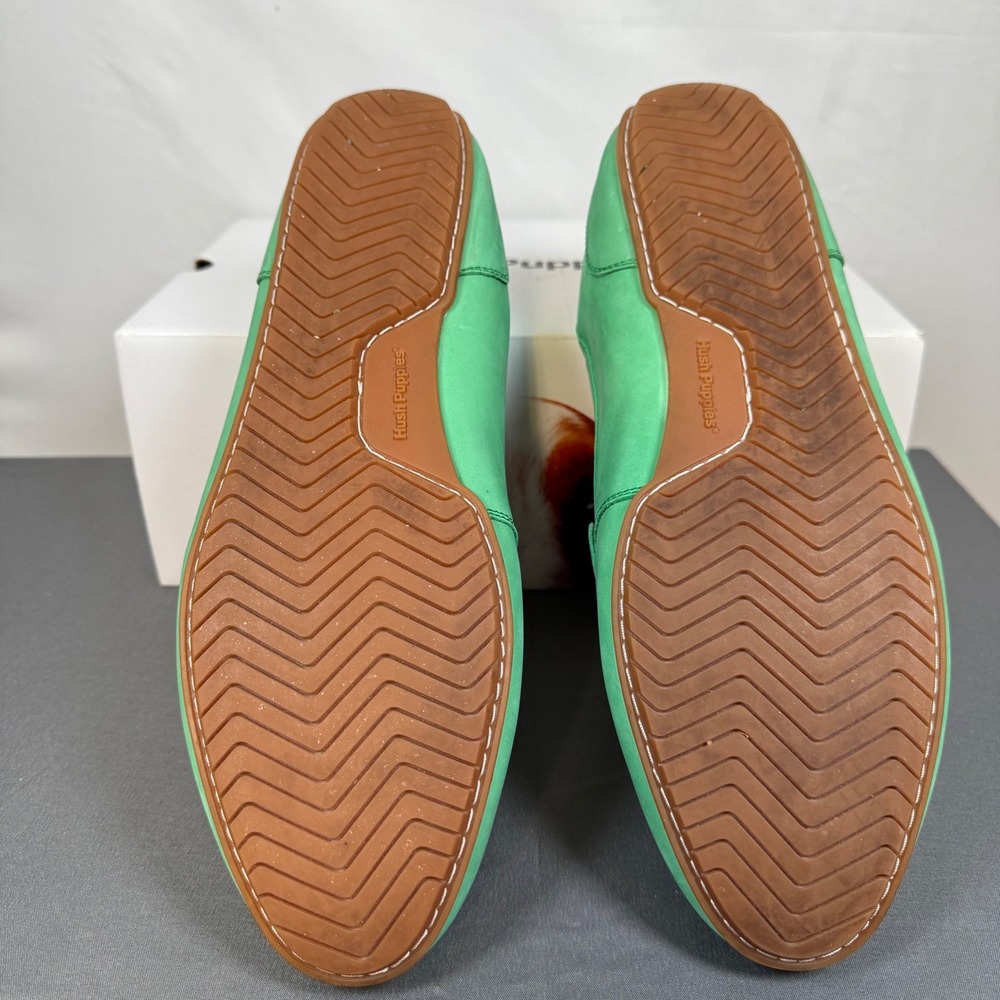 Hush Puppies Womens Cora Loafer Jade Green Nubuck Slip On Shoes Size 12 M - Picture 6 of 8